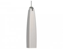 AFX Lighting, Inc. DEP126SNEC - One Light Satin Nickel White Glass Down Mini Pendant