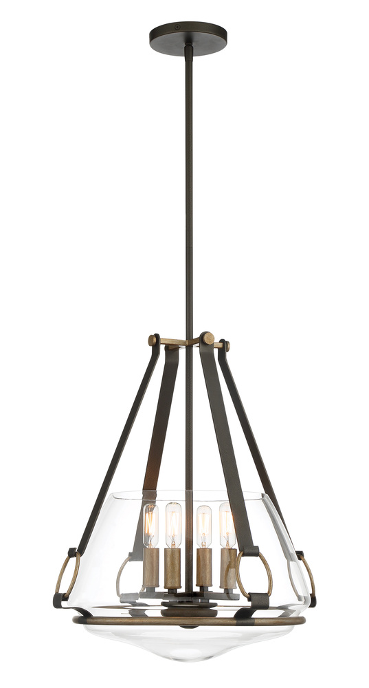 EDEN VALLEY - 4 LIGHT CONVERTIBLE PENDANT