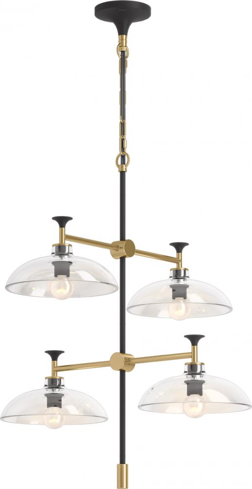Tone 24 In. Four-Light Chandelier
