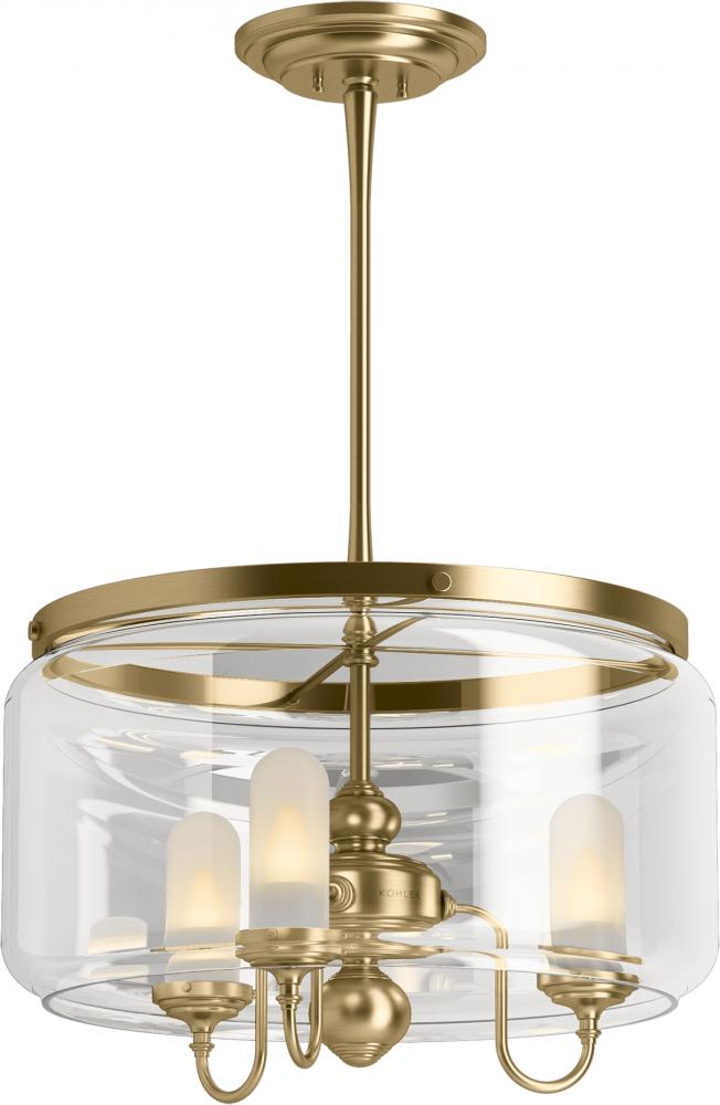 ARTIFACTS® 3 LIGHT CHANDELIER - DRUM