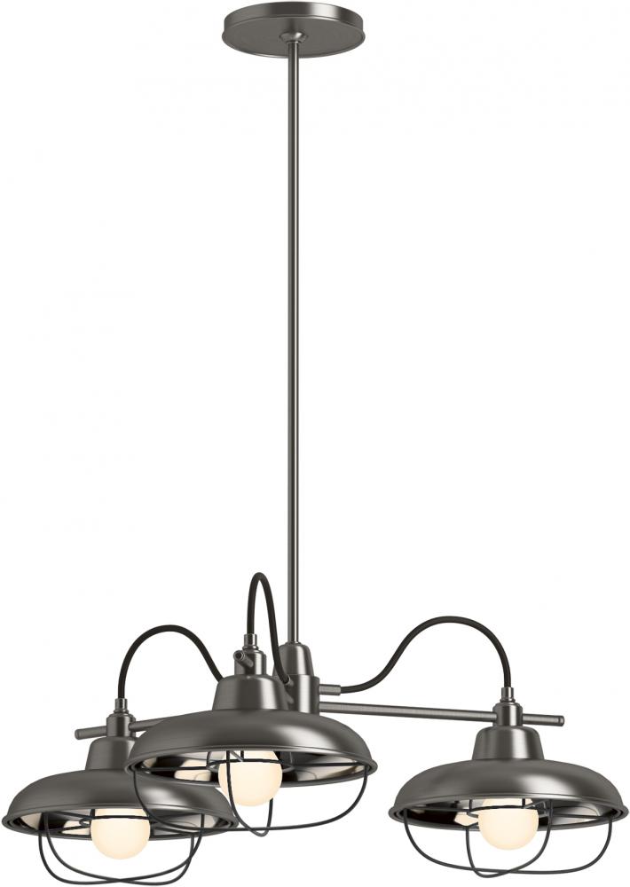 MODERN FARM 3 LIGHT CHANDELIER