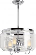 Kohler Lighting 22656-CH03-CPL - ARTIFACTS® 3 LIGHT CHANDELIER - DRUM