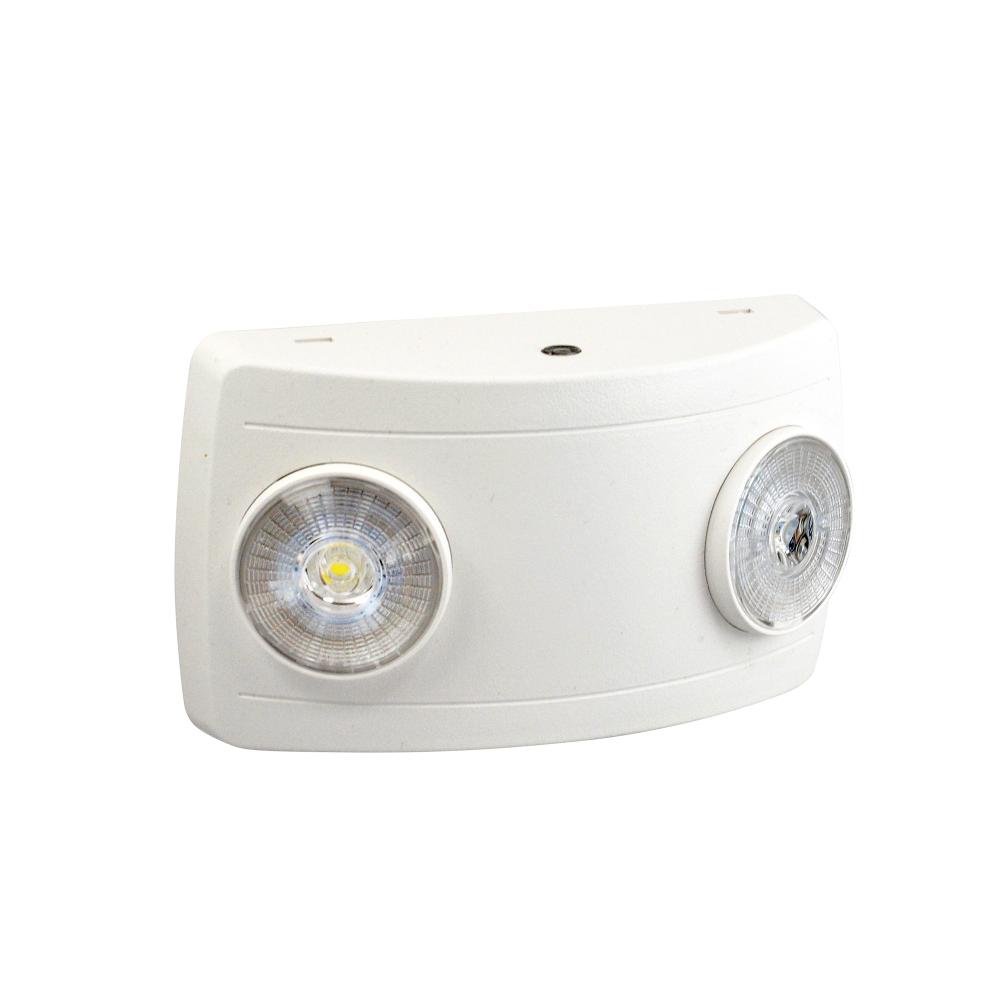 Compact Dual Head LED Emergency Light, 2x 1W / 75lm, White