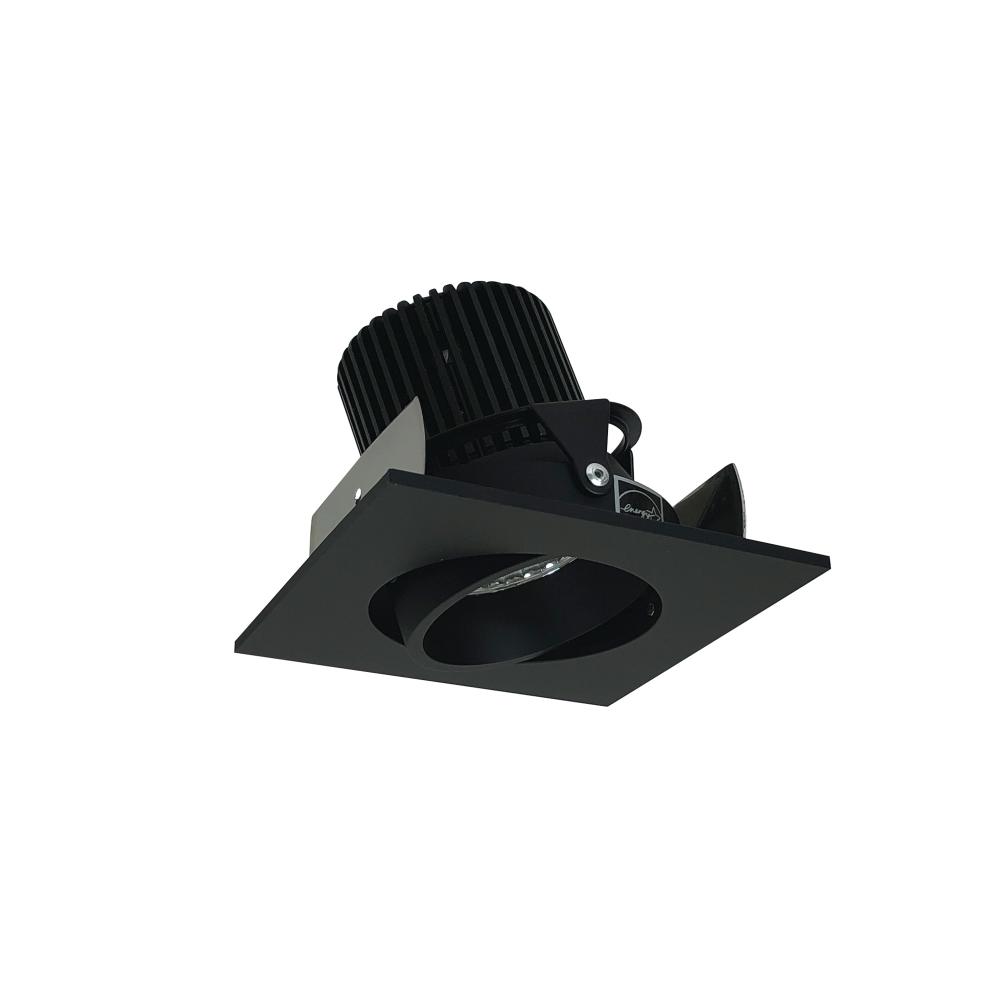 2" Iolite LED Square Adjustable Cone Reflector, 1000lm / 14W, 3500K, Black Reflector / Black