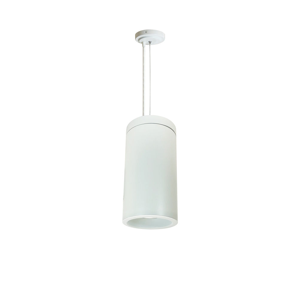 6" Cobalt Cable Mount Cylinder, White, 1000L, 3500K, White/White Reflector, 120V Triac/ELV