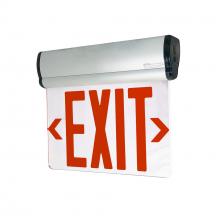Nora NX-810-LEDR2MA - EXIT ADJ AC 2F RED/MIR ALUM