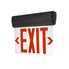 Nora NX-811-LEDRMB - EXIT ADJ 2C 1F RED/MIR BLACK