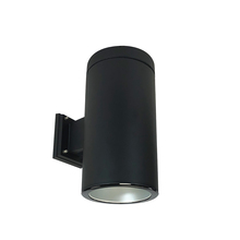 Nora NYLS2-6W35127FHBB6 - 6" CYL WALL MNT 3500L 2700K REF. FLD. HAZE/BLK FLANGE 120-277V 0-10V BLK CYL