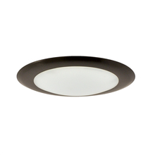 Nora NLOPAC-R650930ABZ - 6" AC Opal Surface Mounted LED, 1050lm, 15W, 3000K, 90+ CRI, 120V, Bronze