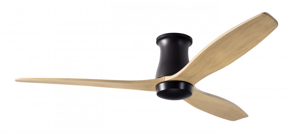 Arbor Flush DC Fan; Dark Bronze Finish; 54" Maple Blades; No Light; Wall/Remote Combo Control