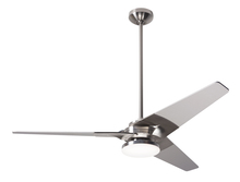 Modern Fan Co. TOR-BN-52-BK-272-005 - Torsion Fan; Bright Nickel Finish; 52" Black Blades; 20W LED; Wall Control with Remote Handset (
