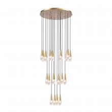 Kanova Lighting KCH3204R-20BS - Montauk Multi - Light Chandelier In Burnished Brass Finish