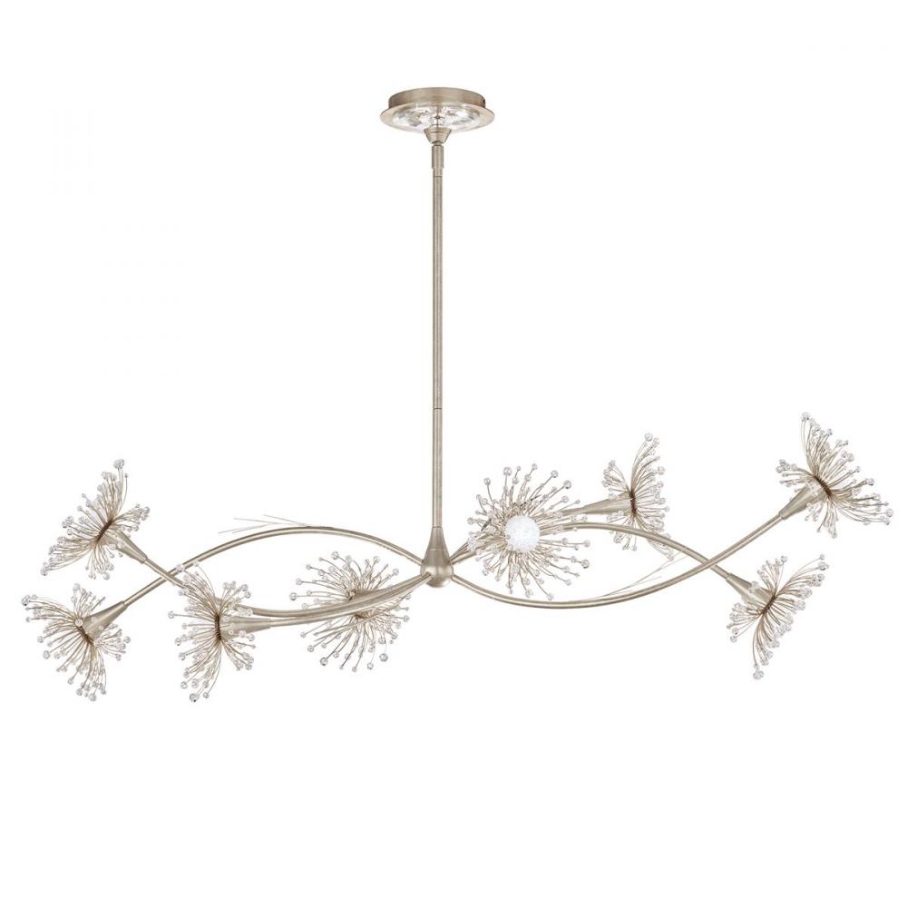 Coquette 8 Light 120/277V LED Linear Pendant in Heirloom Gold with Clear Radiance Crystal