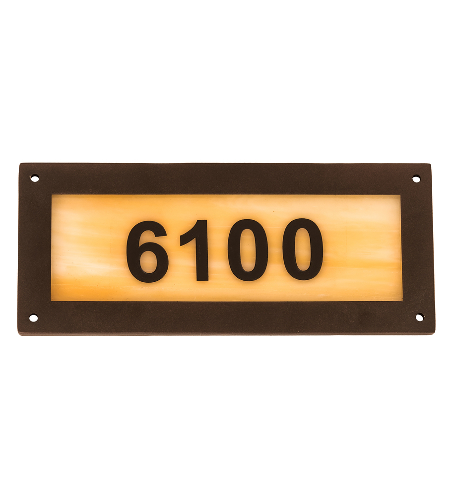 9.5" Wide Personalized Street Address Sign