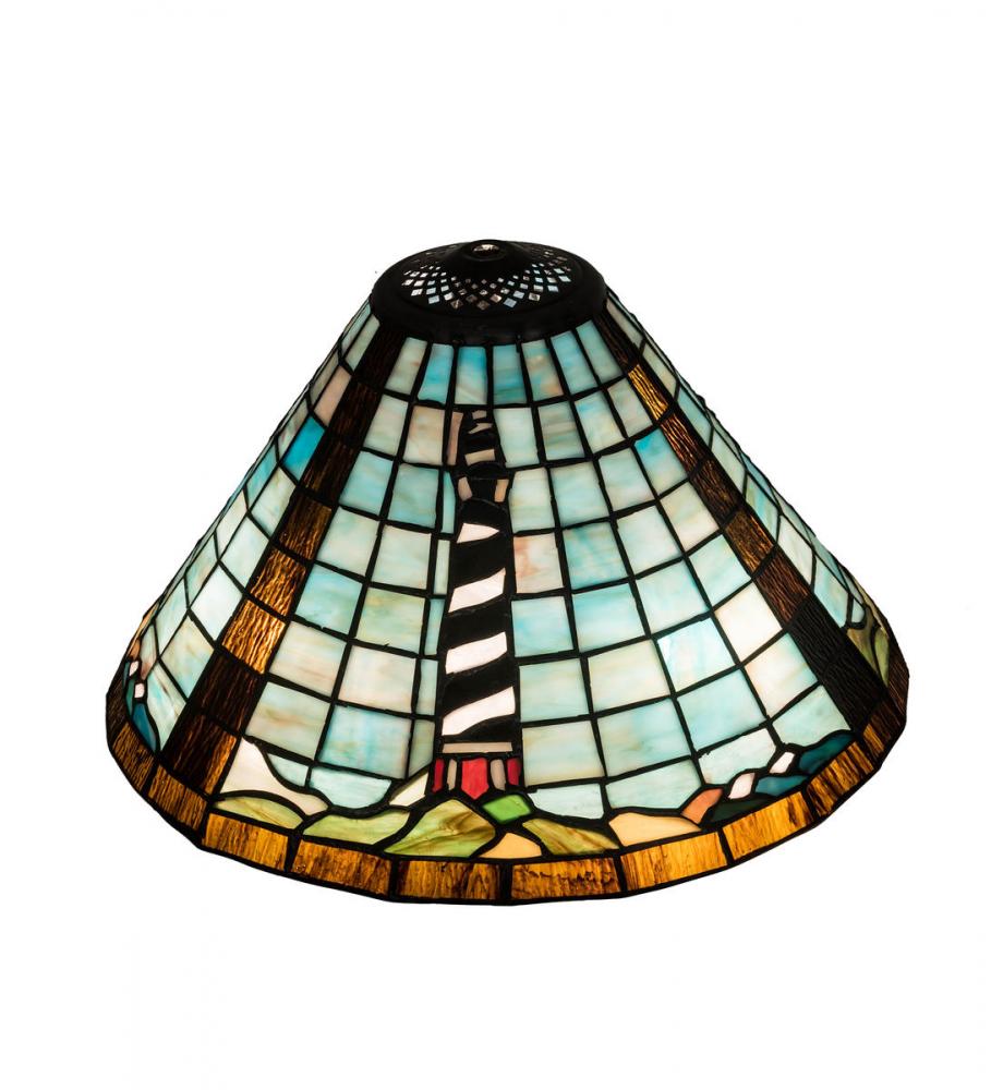 14"W LIGHTHOUSE CONE SHADE
