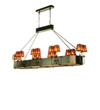 Meyda Blue 51057 - 82"L Carpathian 16 LT Oblong Chandelier