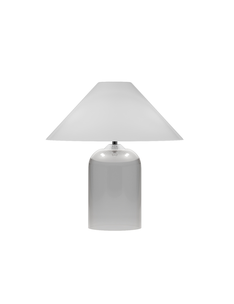 Alega Table Lamp White Crystal Glossy Chrome E12 UL
