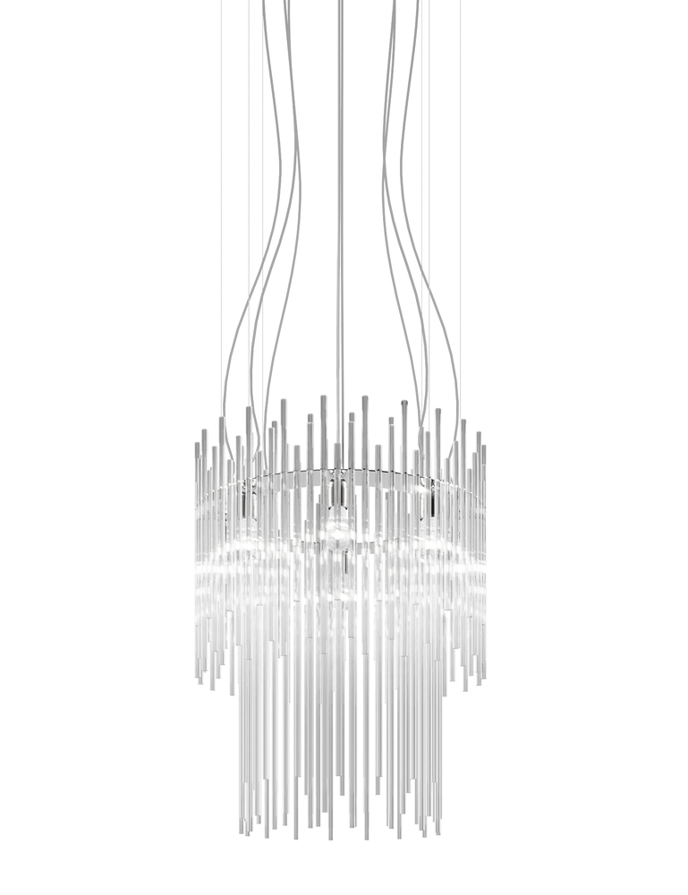 Diadema Suspension 60b Crystal Glossy Chrome E26 UL