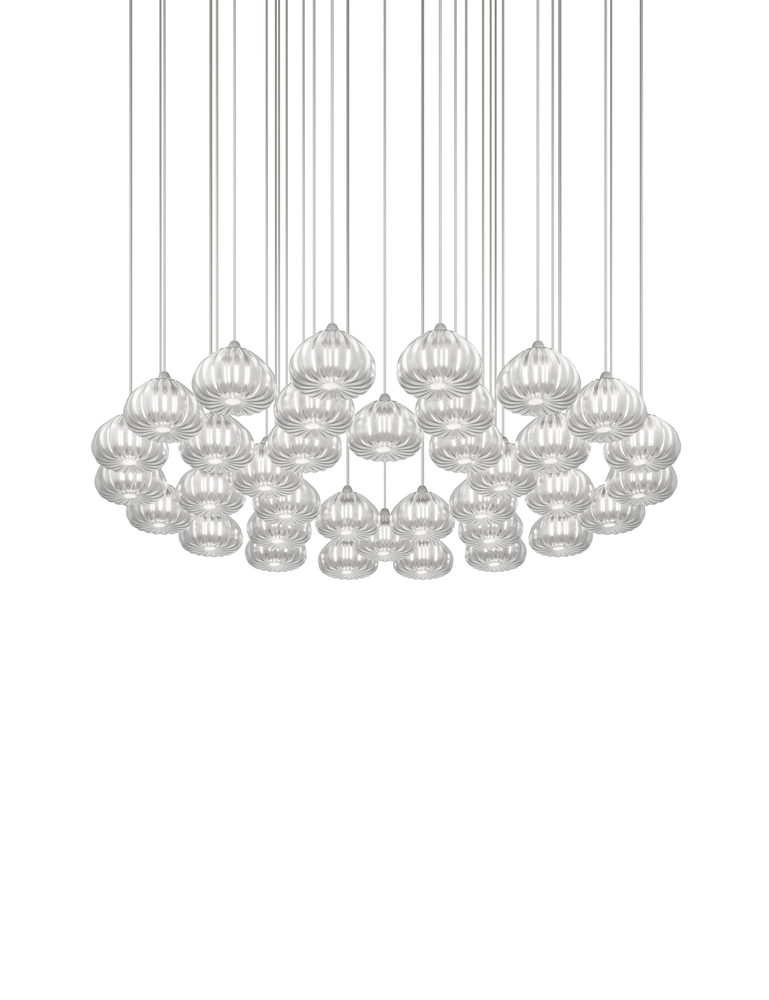 Diamante Suspension 36 Crystal Satin Nickel G9 UL