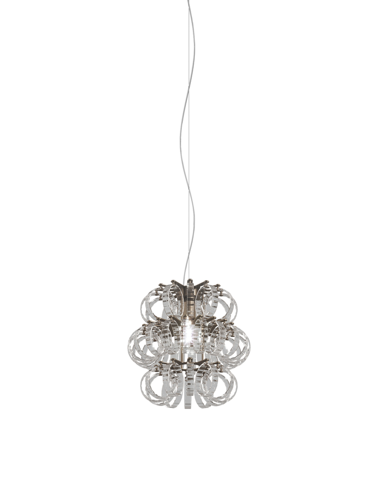 Ecos Suspension 35 Crystal Striped Glass Matt Bronze 2 E26 UL