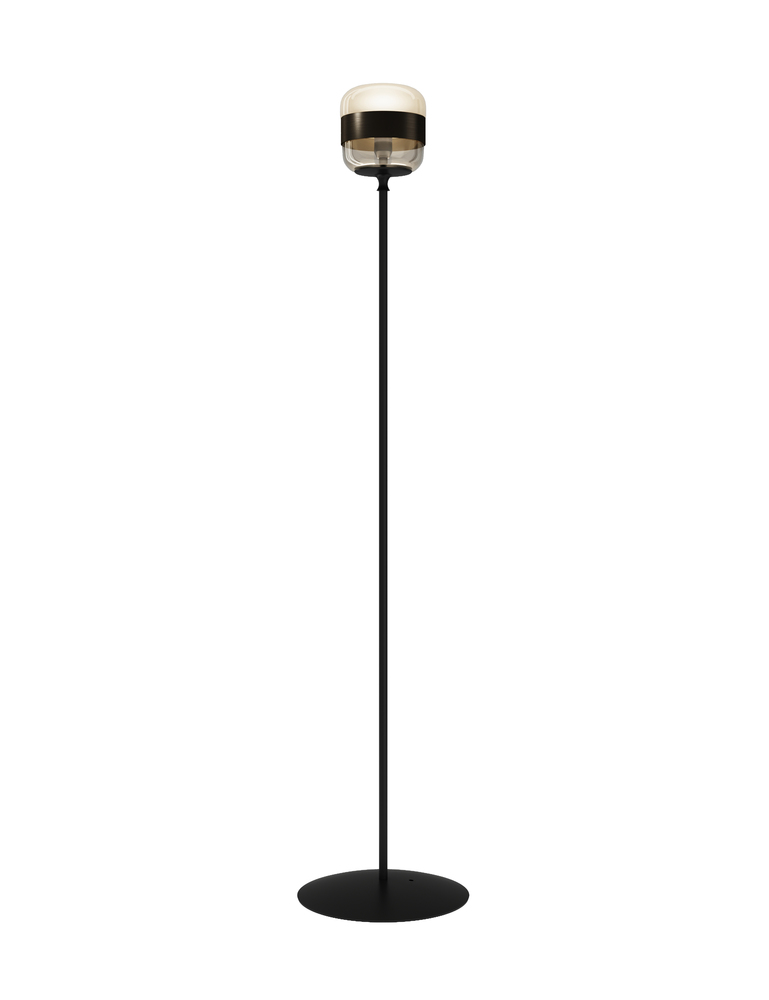Futura Floor Lamp P Amber Brass Matt Black 1 E26 UL