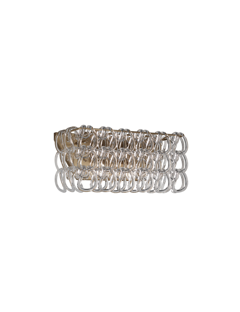 Giogali Wall Lamp 2 Crystal Transparent Matt Bronze 1 E26 UL
