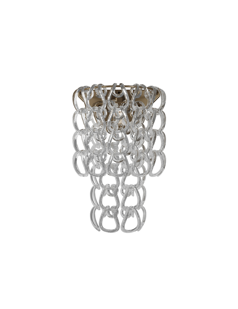 Giogali Wall Lamp Crystal Transparent Matt Bronze 1 E12 UL