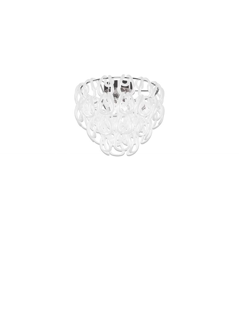 Giogali Ceiling Lamp 40 White Glossy Chrome E26 UL 1