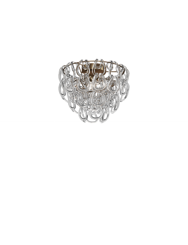 Giogali Ceiling Lamp 40 Crystal Transparent Matt Bronze 1 E26 UL 1