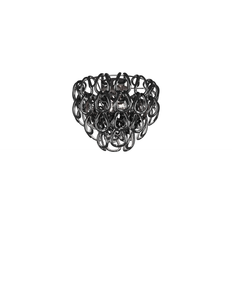 Giogali Ceiling Lamp 40 Black Glossy Chrome E26 UL 1