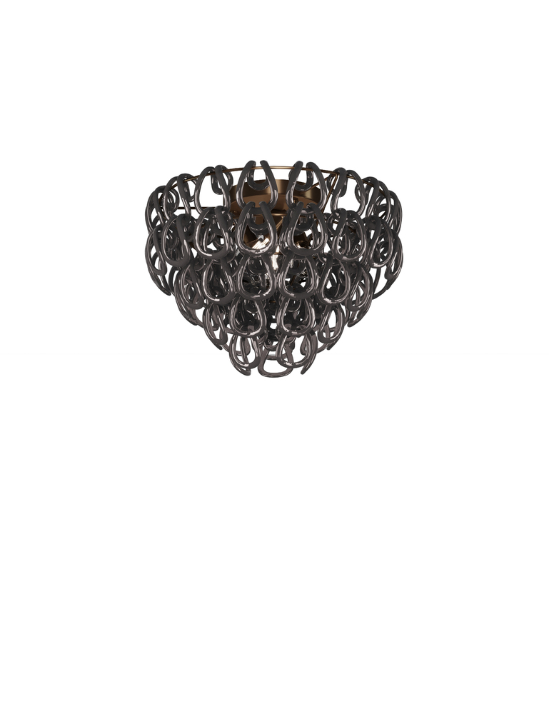 Giogali Ceiling Lamp 50 Black Matt Bronze 1 E26 UL