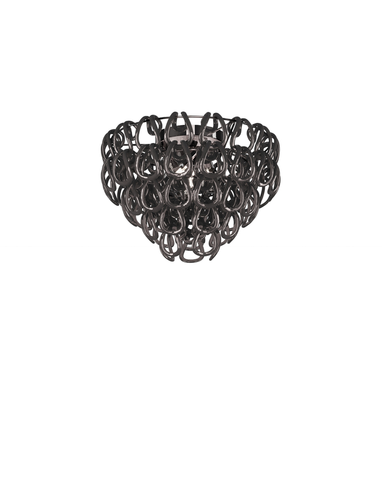 Giogali Ceiling Lamp 50 Black Glossy Chrome E26 UL