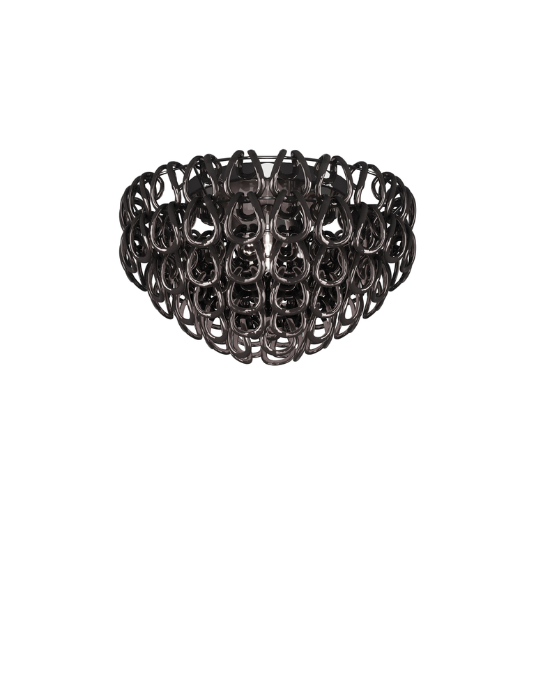Giogali Ceiling Lamp 60 Black Glossy Chrome E26 UL 1