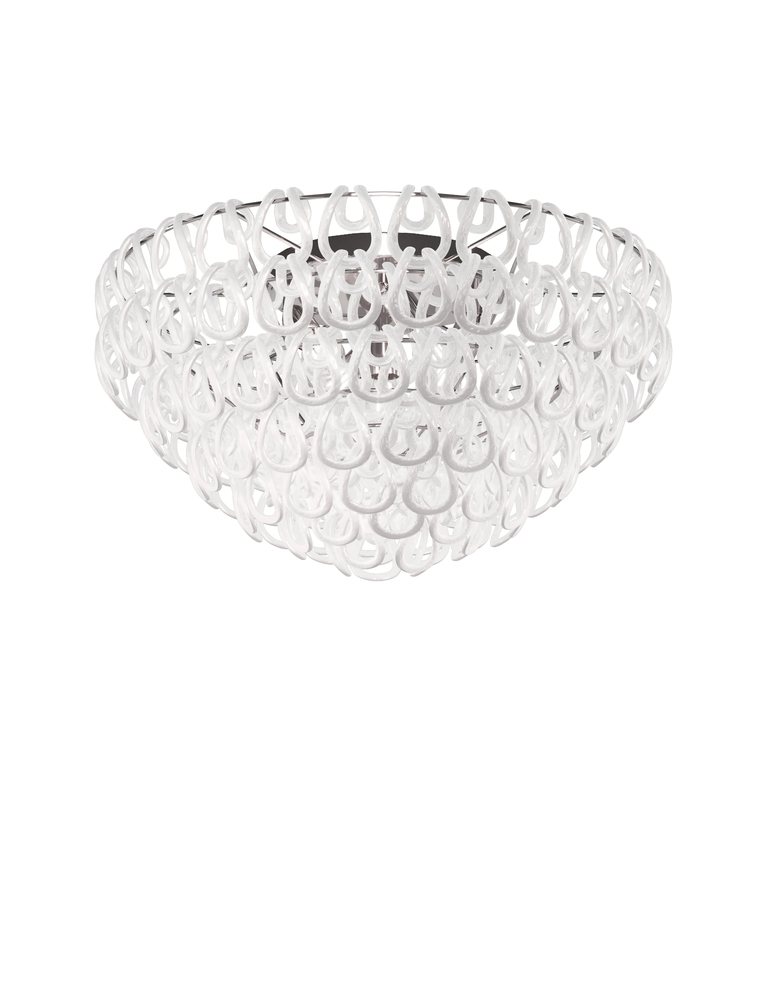 Giogali Ceiling Lamp 80 White Glossy Chrome E26 UL 1
