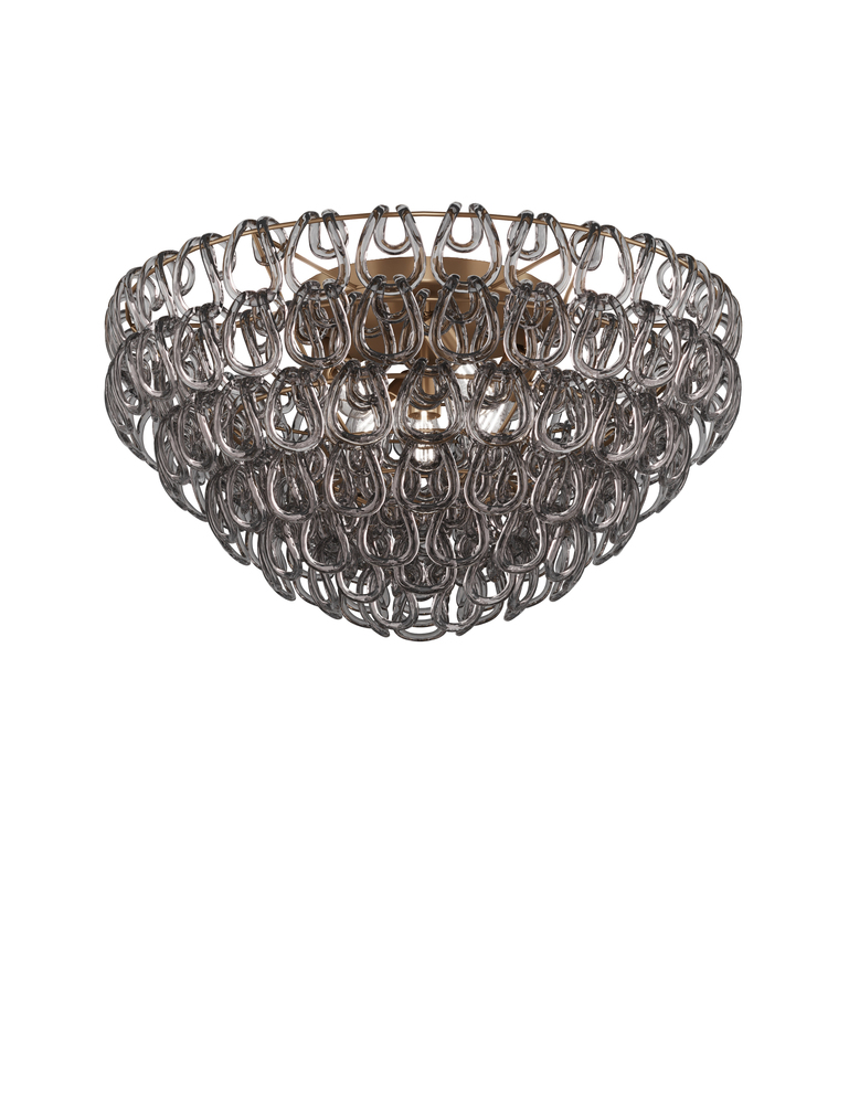 Giogali Ceiling Lamp 80 Crystal Smoky Matt Bronze 1 E26 UL 1