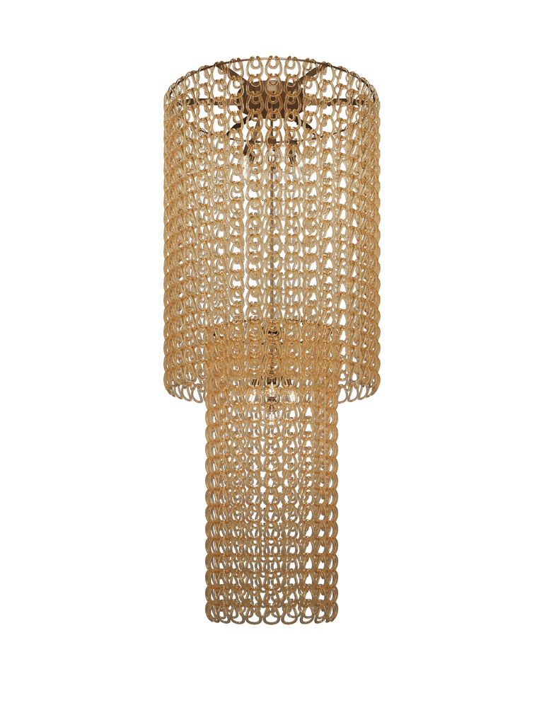Giogali Ceiling Lamp Ca2 Crystal Amber Matt Bronze 1 E26 UL