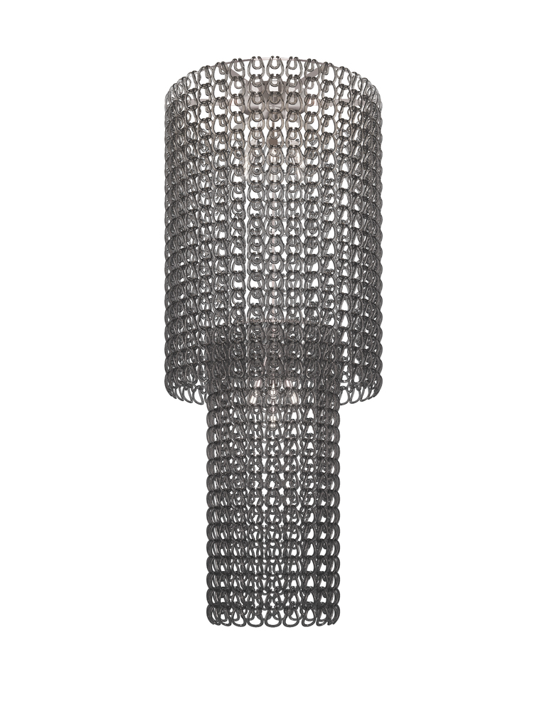 Giogali Ceiling Lamp Ca2 Crystal Smoky Glossy Chrome E26 UL
