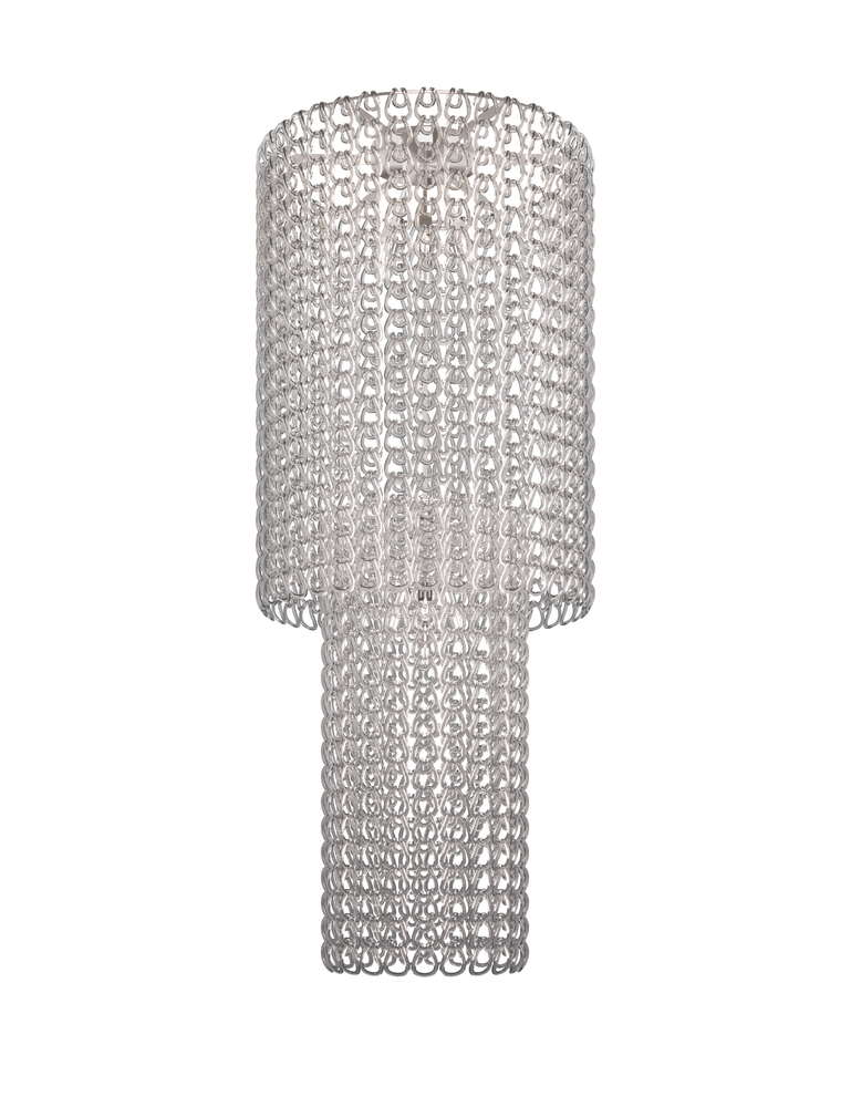 Giogali Ceiling Lamp Ca2 Crystal Transparent Glossy Chrome E26 UL