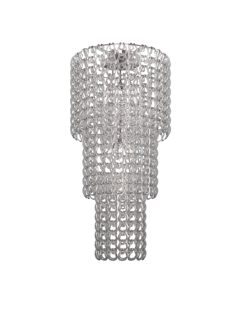 Giogali Ceiling Lamp Ca3 Crystal Transparent Glossy Chrome E26 UL