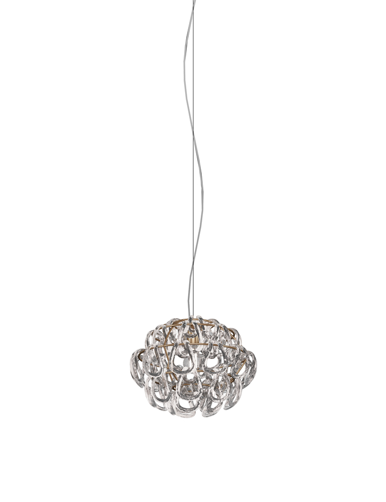 Giogali Suspension 35 Crystal Transparent Matt Bronze 1 E26 UL 1