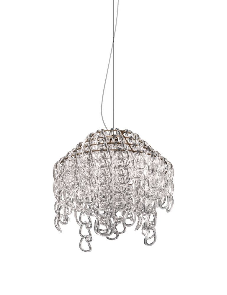 Giogali Suspension Jel Crystal Transparent Matt Bronze 1 E26 UL
