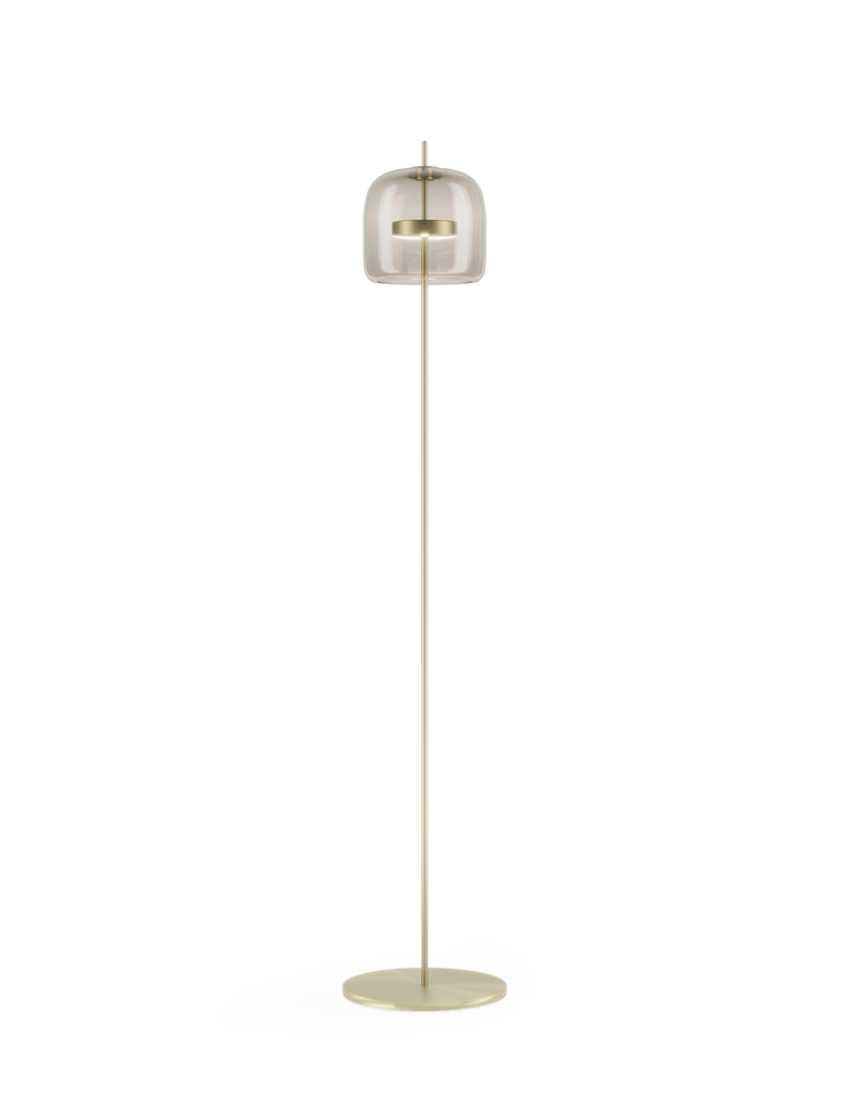Jube Floor Lamp P Smoky Transparent Matt Gold 2 L2415 UL