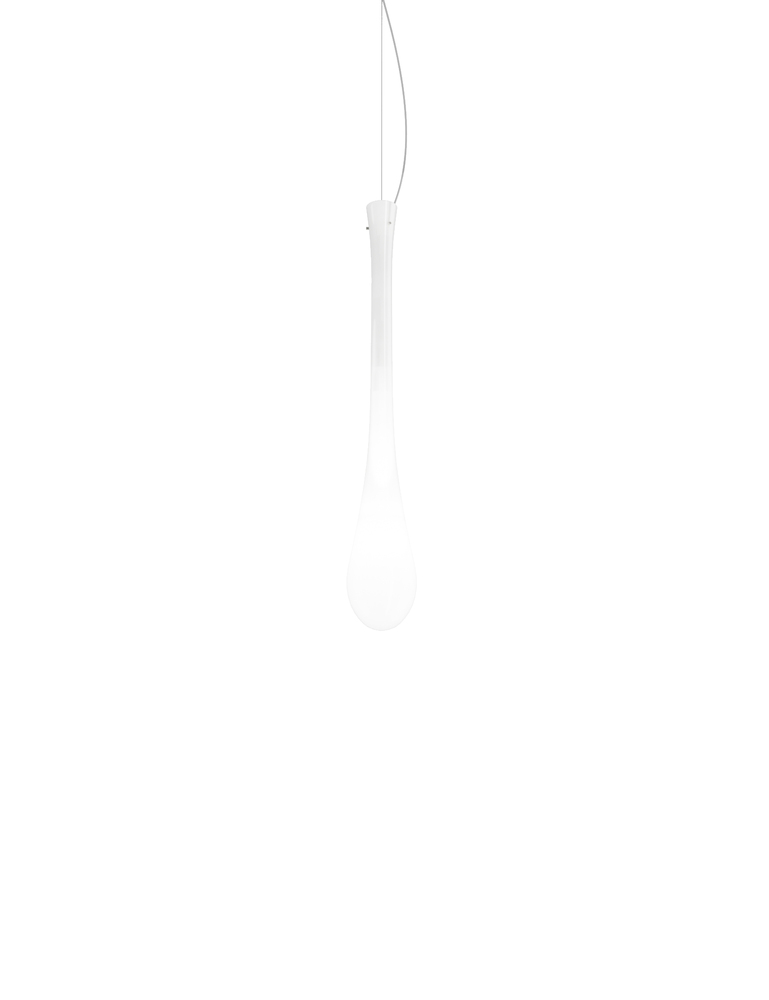 Lacrima Suspension P White Glossy Satin Nickel L32CC UL