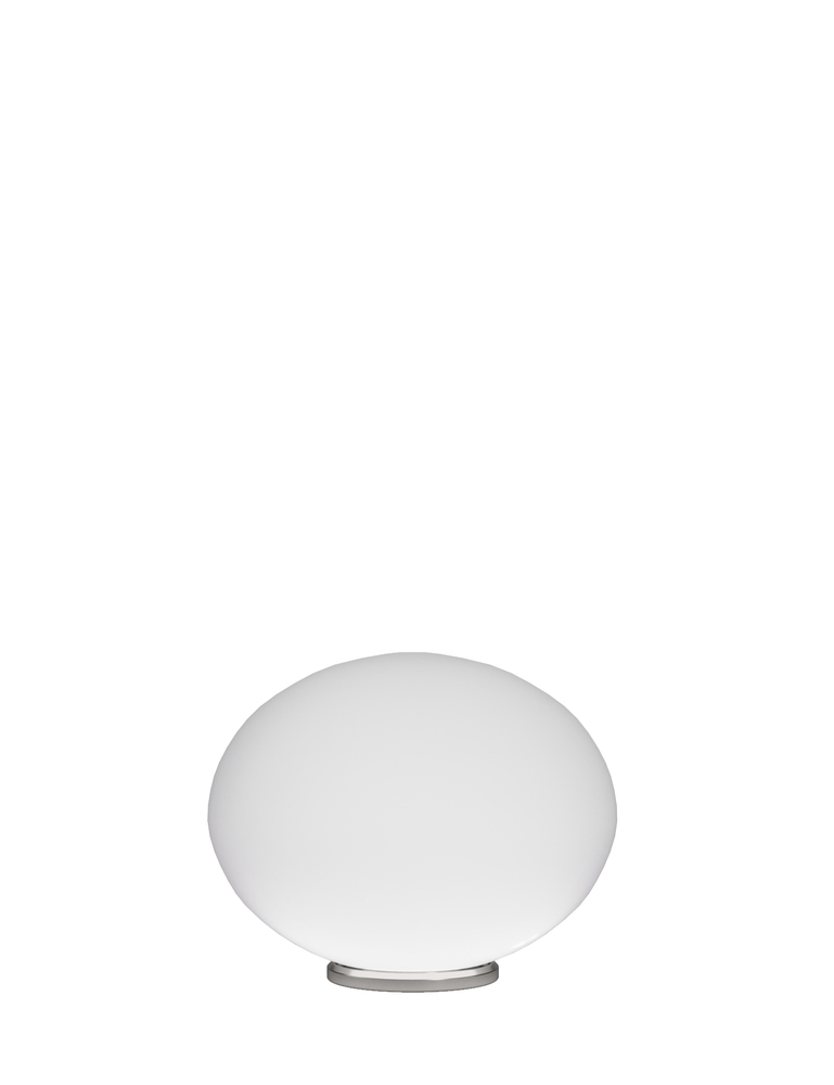 LuCCiola Table Lamp M White Matt Satin Nickel E26 UL
