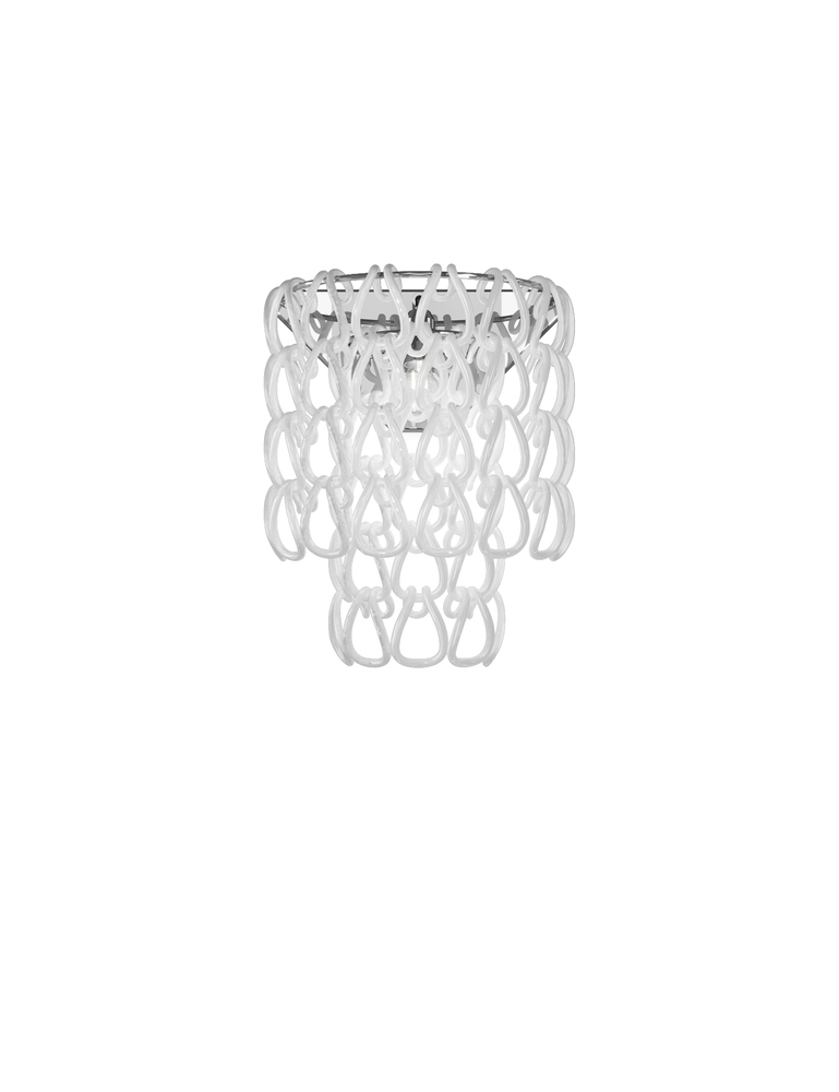 Minigiogali Wall Lamp White Glossy Chrome E12 UL