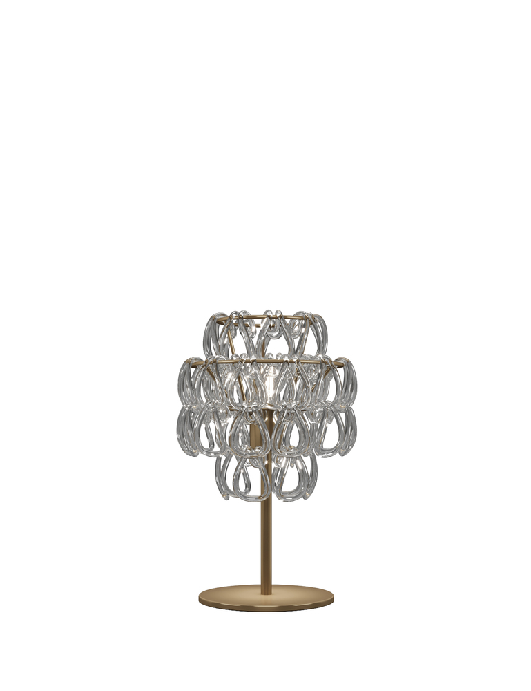 Minigiogali Table Lamp Crystal Transparent Matt Bronze 1 E26 UL