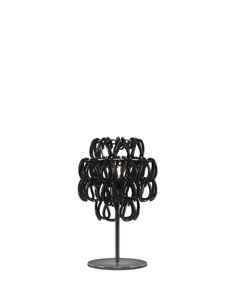 Minigiogali Table Lamp Black Glossy Chrome E26 UL