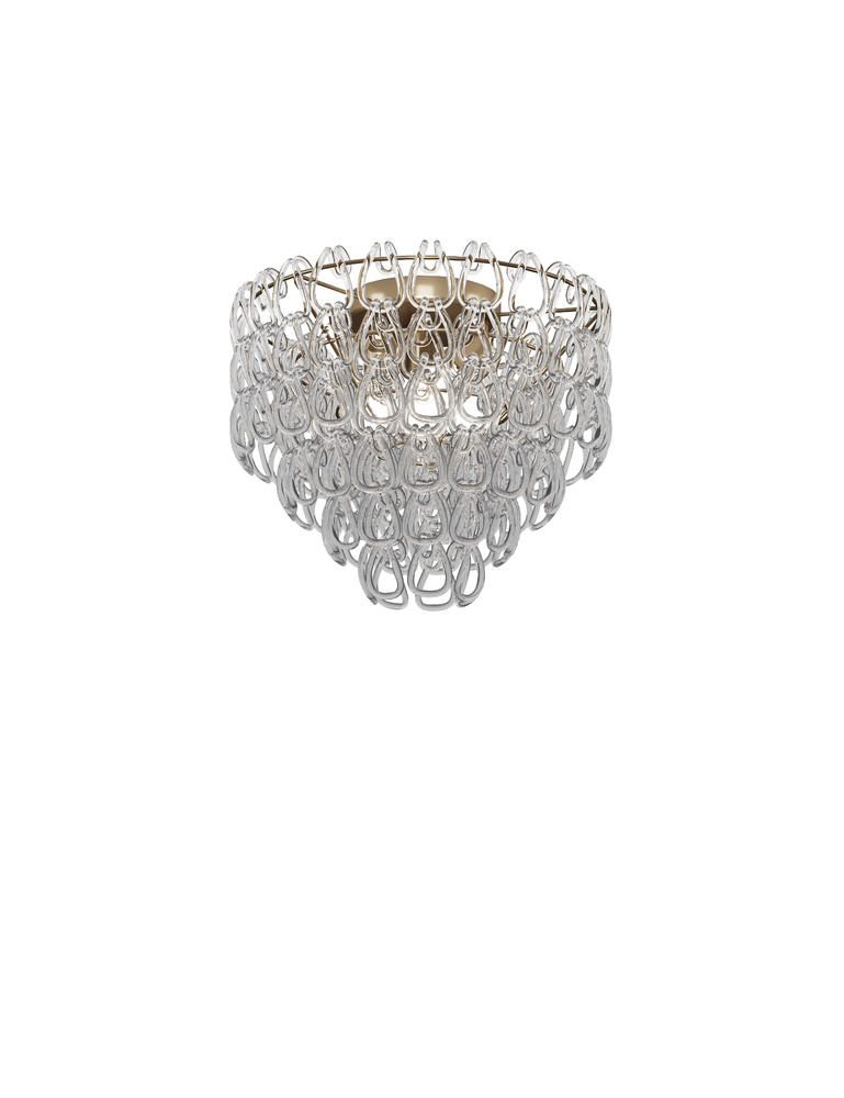 Minigiogali Ceiling Lamp 50 Crystal Transparent Matt Bronze 1 E26 UL