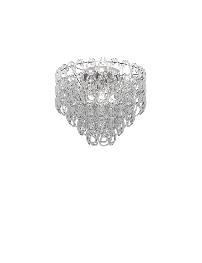 Minigiogali Ceiling Lamp 50 Crystal Transparent Glossy Chrome E26 UL