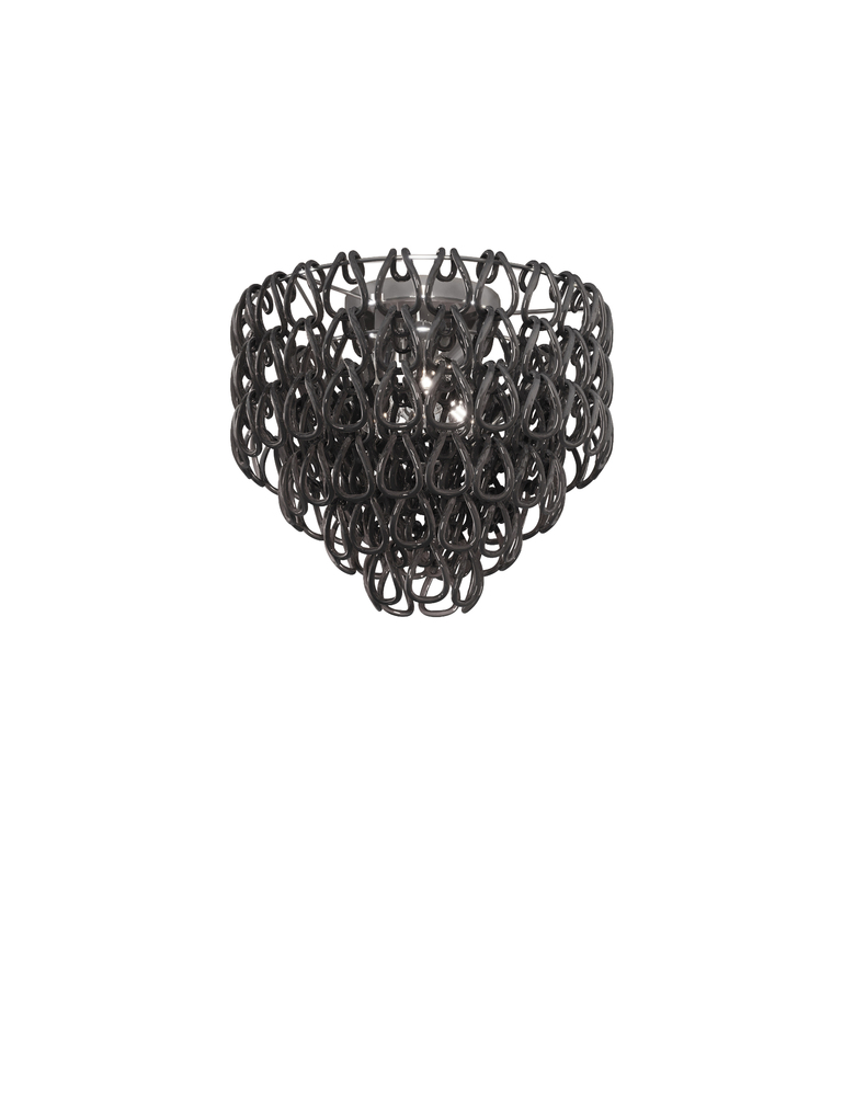 Minigiogali Ceiling Lamp 50 Black Glossy Chrome E26 UL